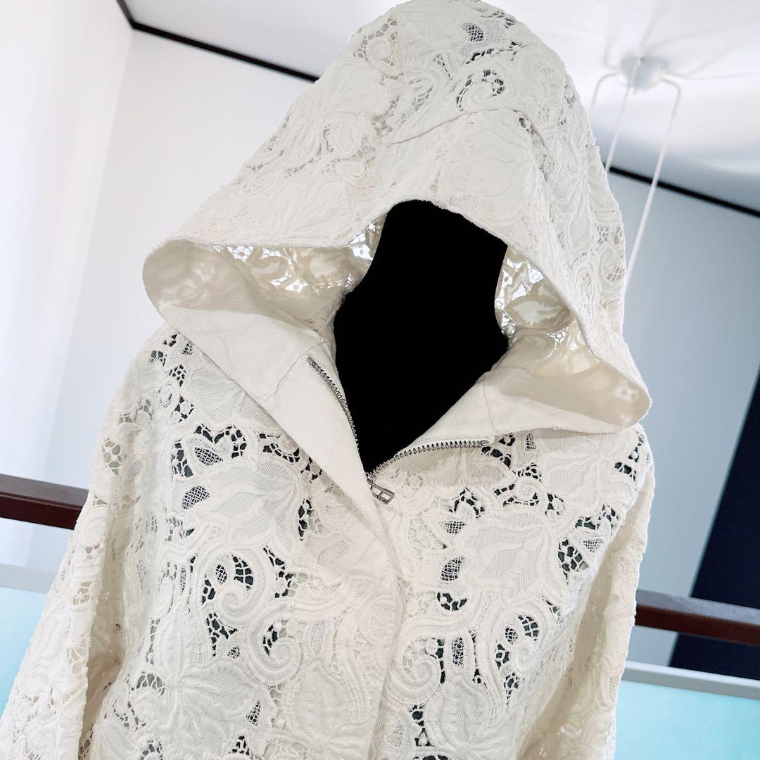 ermanno scervino レース　キャンバス　スプリングコート