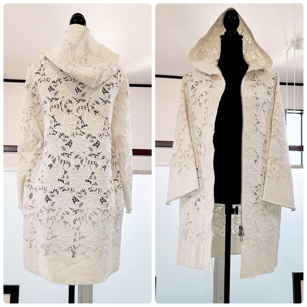 ermanno scervino レース　キャンバス　スプリングコート