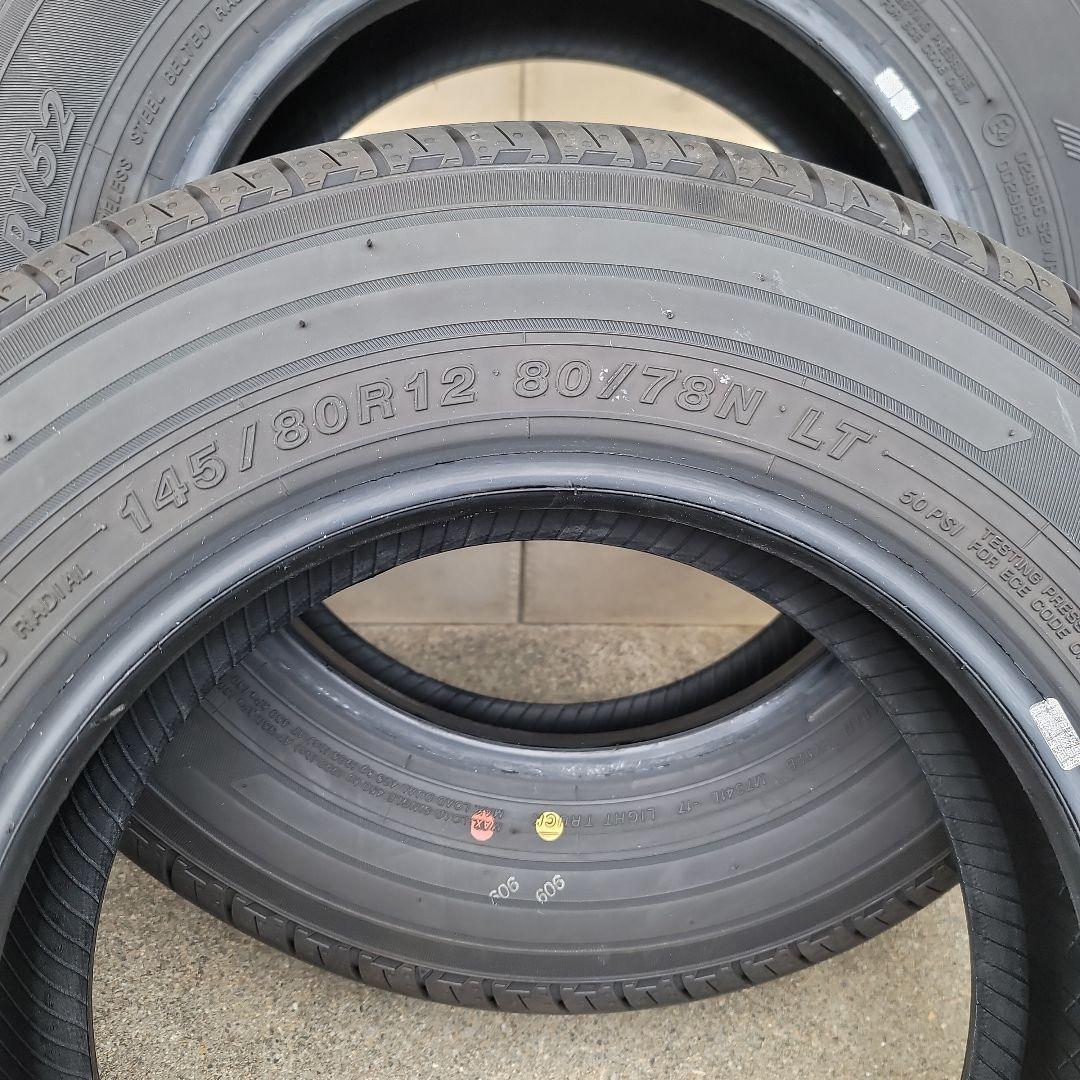 ヨコハマ　145/80R12 タイヤ4本　2025年10月製造