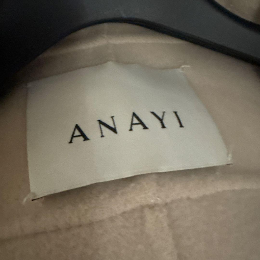アナイ ANAYI ベージュ ロングコート 38