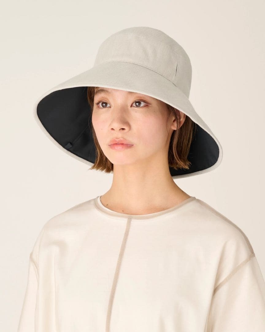 サンバリア100ナチュラルハットアイボリー