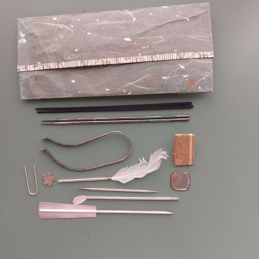 茶道具　表千家　七事式　香盆（桑）　聞香炉　重香合　香道具セット