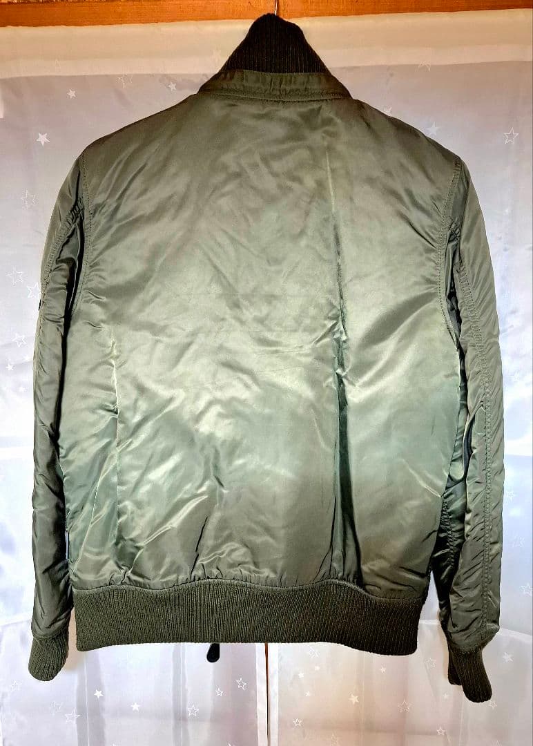 ALPHA IND. フーデッドリブフライトジャケット TA1049-076