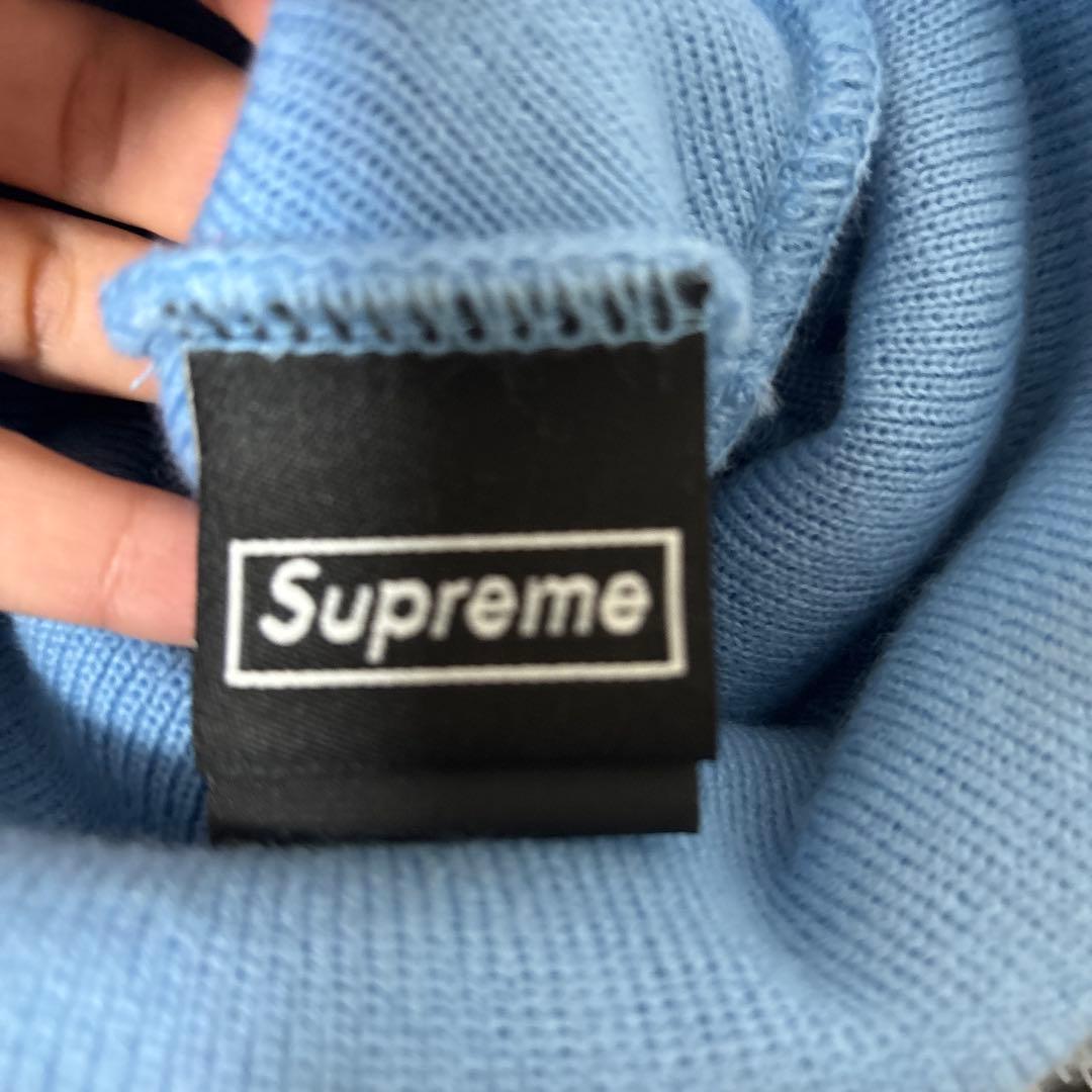 Supreme 水色 ニット帽
