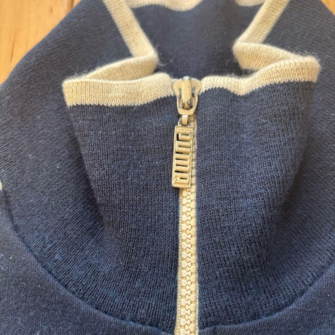 野*肩様 新春値下げ PUMA プーマ ジップアップジャケット 紺/クリーム/橙