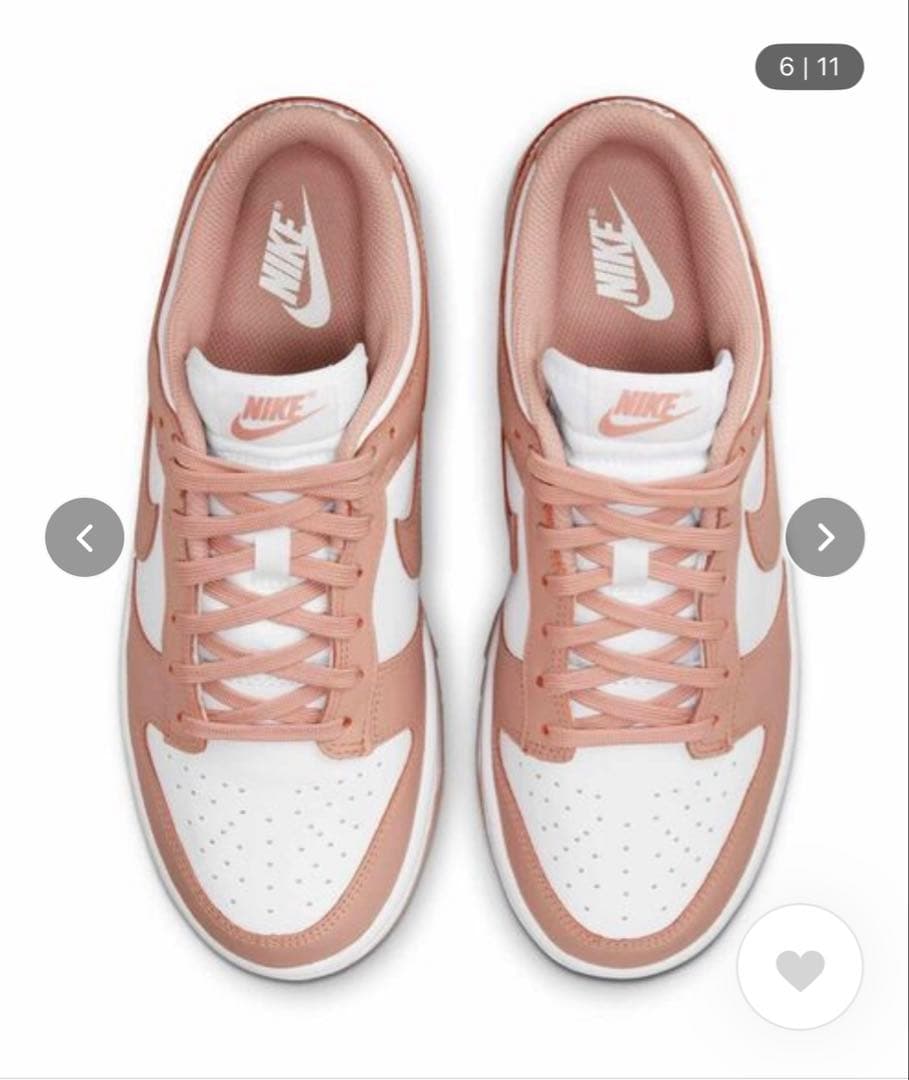 値下げ‼️Nike Dunk Low ホワイト/ピンク ダンク 新品