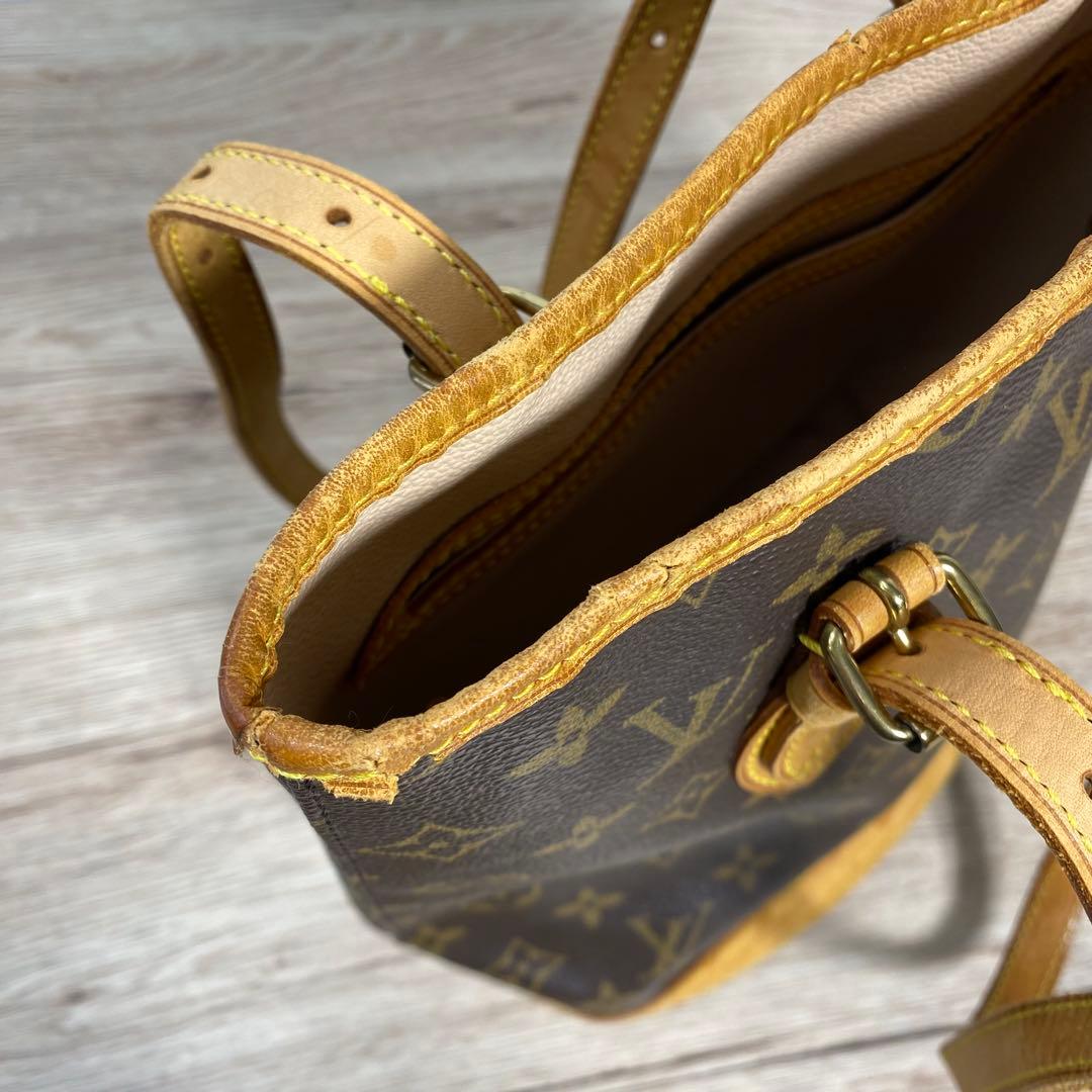 ルイヴィトン モノグラム バケット PM バケツ トートバッグ E16