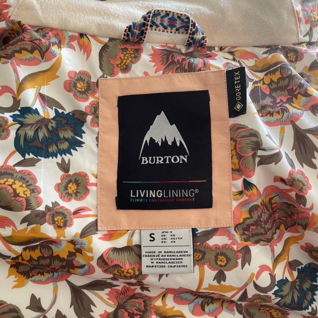 BURTON goretex フード付きピンクロングジャケット