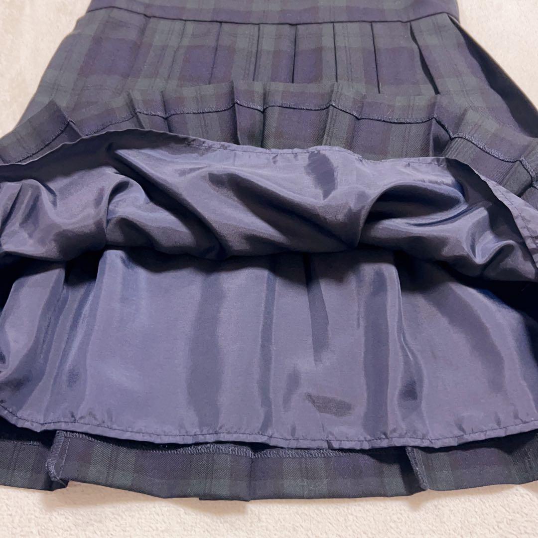 グリーンレーベルリラクシング フォーマルセット　女の子　チェック　125cm 緑