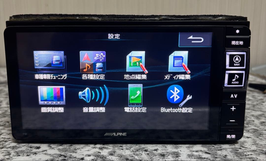 ★アルパイン★7W★地図2015★HDMI/BLUETOOTH/DVD/TV