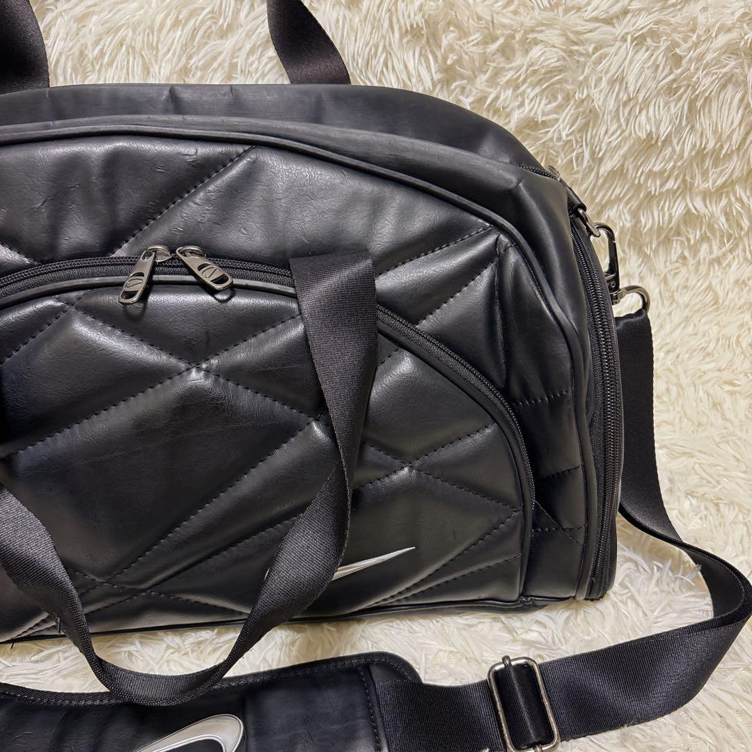 【激レア】NIKE レザー キルティング ボストンバッグ 2way 入手困難