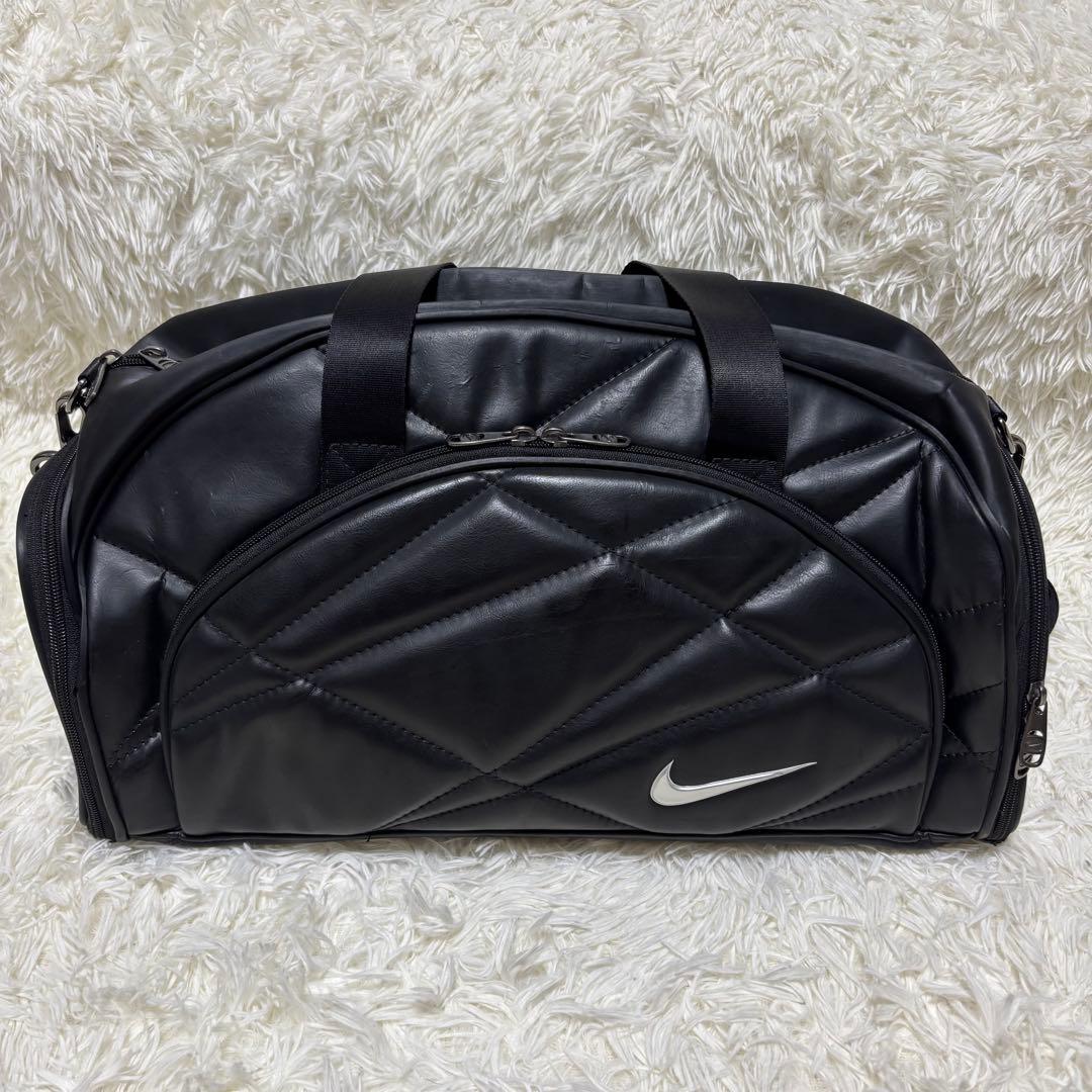【激レア】NIKE レザー キルティング ボストンバッグ 2way 入手困難