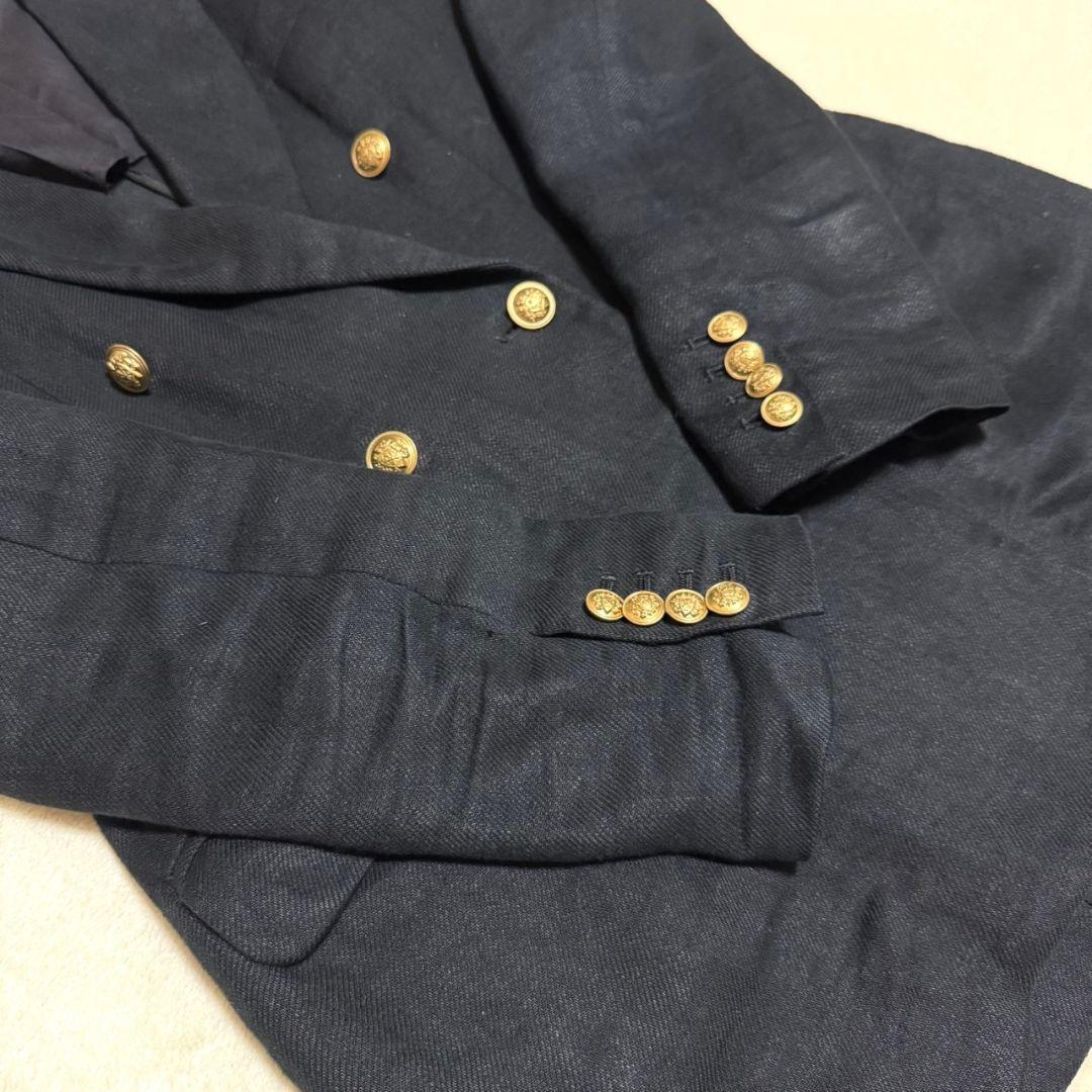 カレンソロジー 2022年 リネン ダブルジャケット 金釦 黒