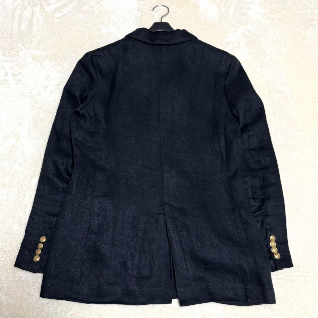 カレンソロジー 2022年 リネン ダブルジャケット 金釦 黒