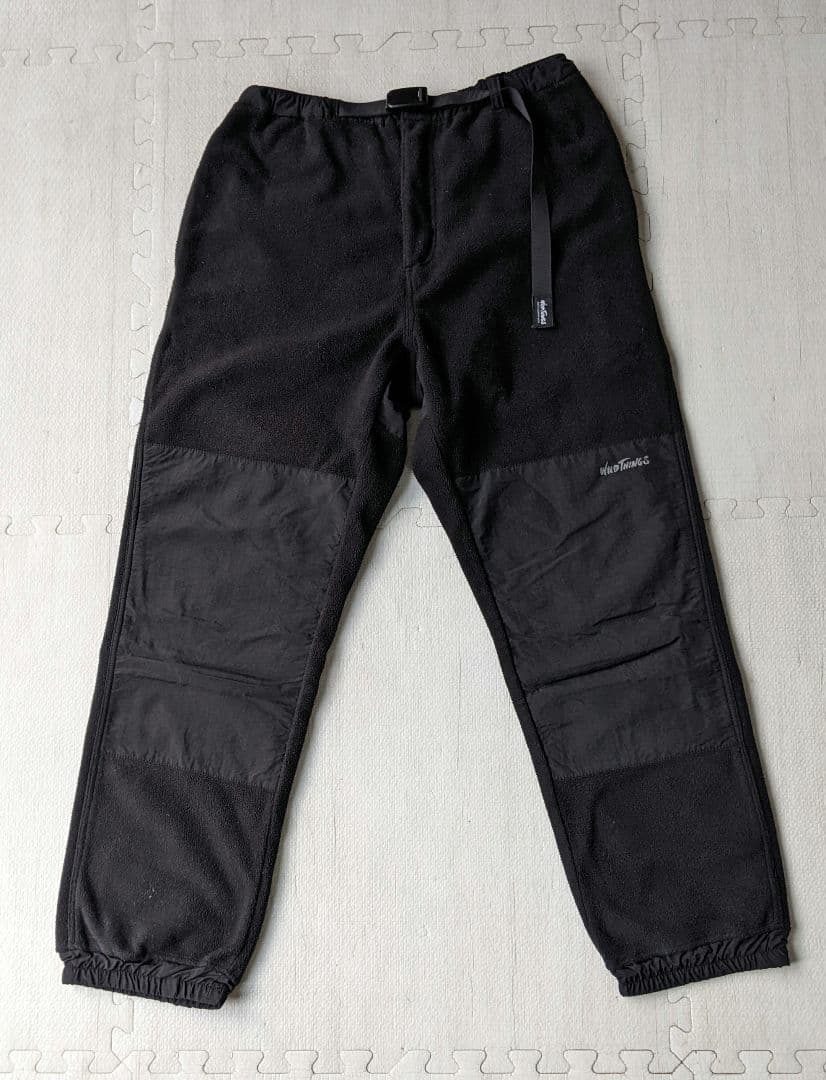 WILD THINGS ワイルドシングス フリース パンツ 黒 ブラック