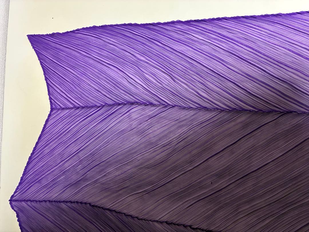 Issey Miyake PLEATS PLEASE 紫色 プリーツ ストール