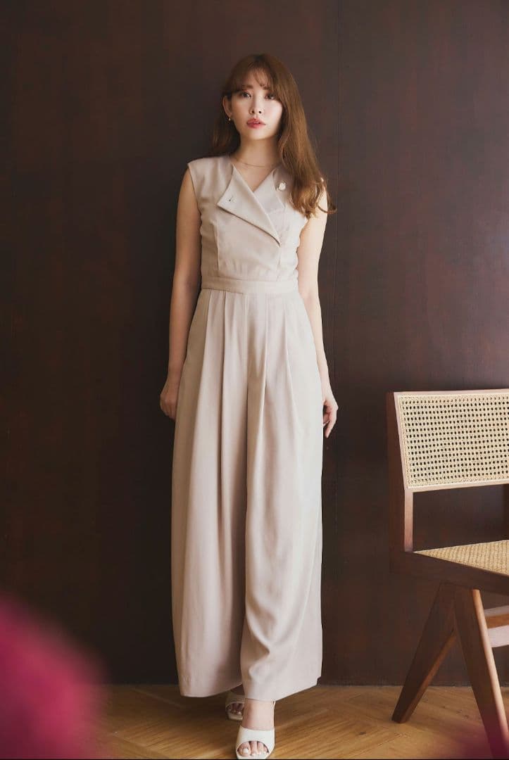 【タグ付】Herlipto Two-way Collar Jumpsuit S