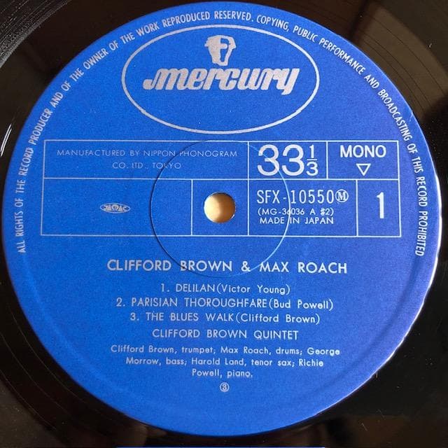 C.ブラウン＆M.ローチ LP モダンジャズ名盤 d751y78