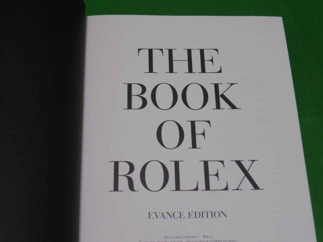 THE BOOK OF ROLEX EVANS EDITION　専門書