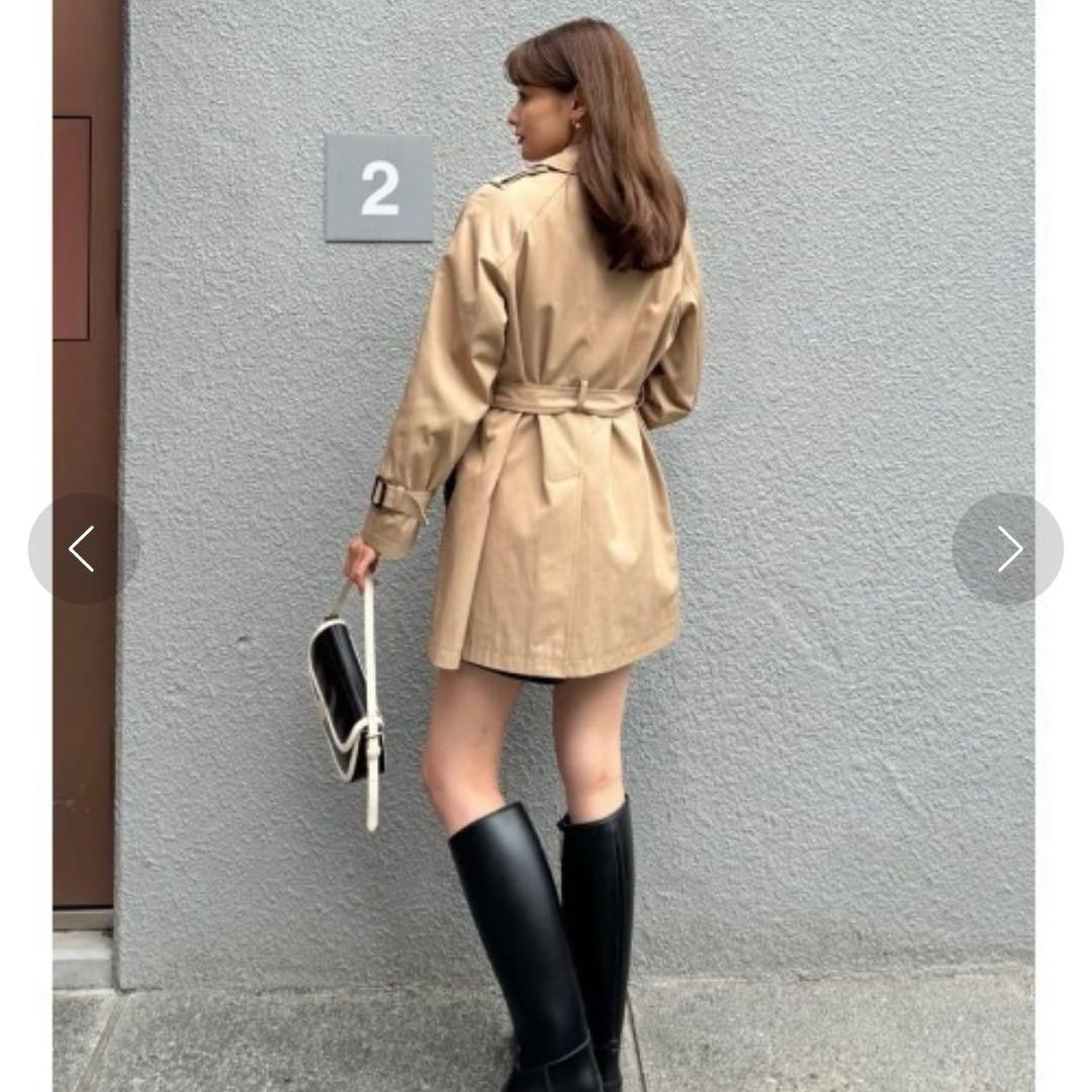 ハーリップトゥ　トレンチコート　oble Short Trench Coat