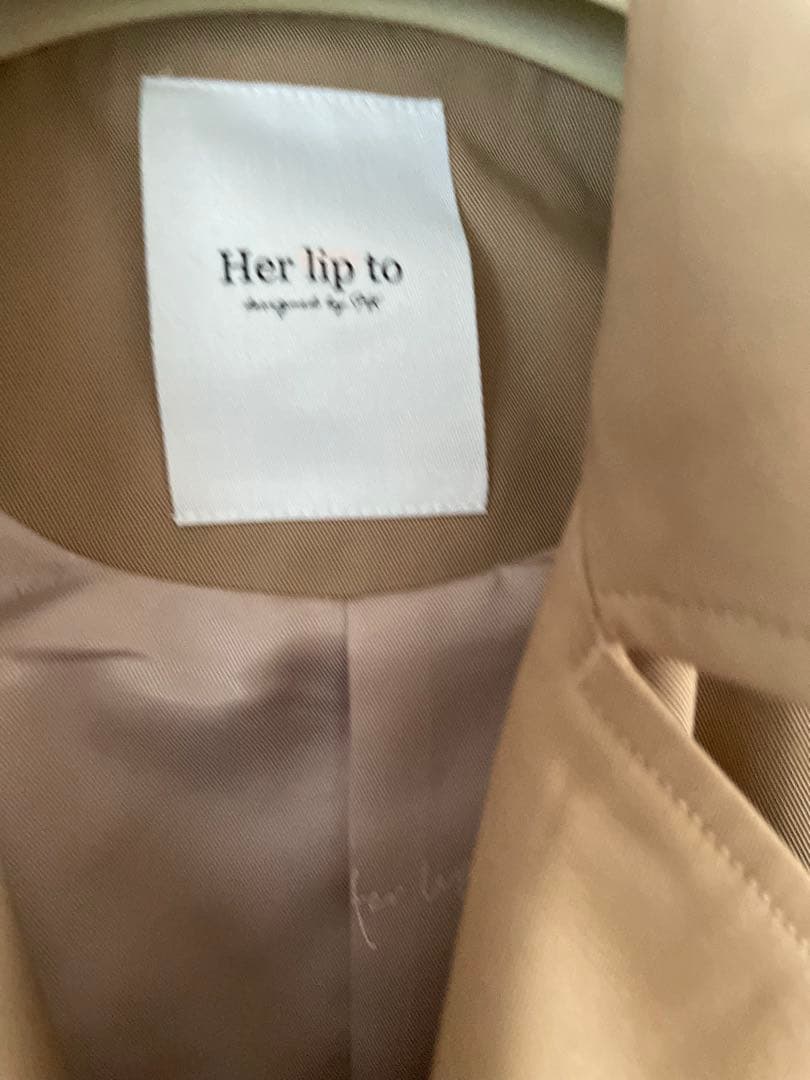 ハーリップトゥ　トレンチコート　oble Short Trench Coat