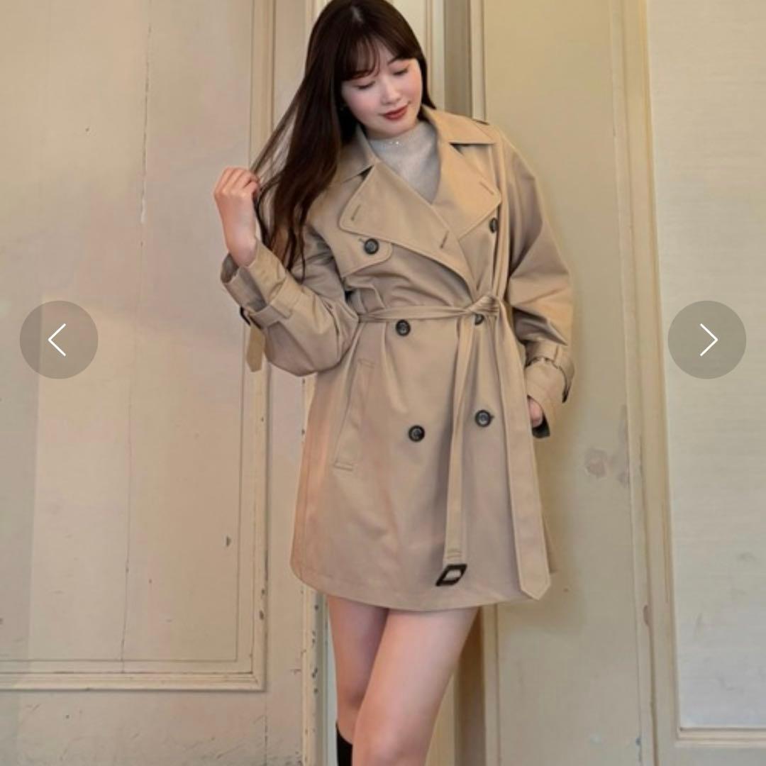 ハーリップトゥ　トレンチコート　oble Short Trench Coat