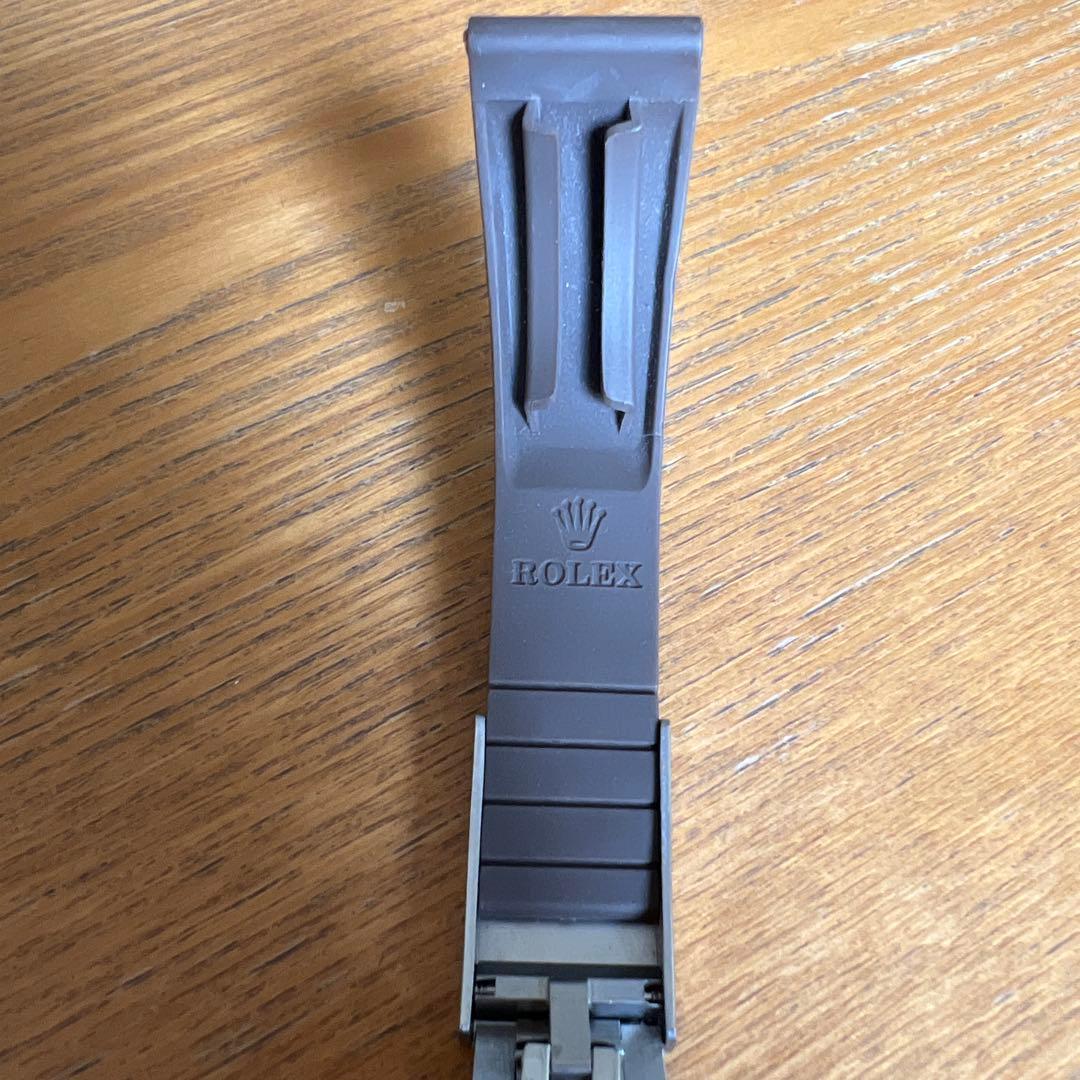 ロレックス ラバーベルト ブラウン　20mm