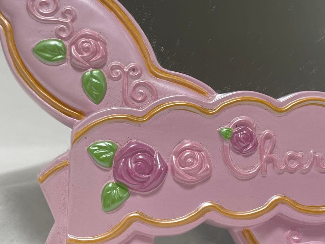 【中古品】希少 ローズ バラ チャーミーキティ ミラー 鏡 ピンク 2007年