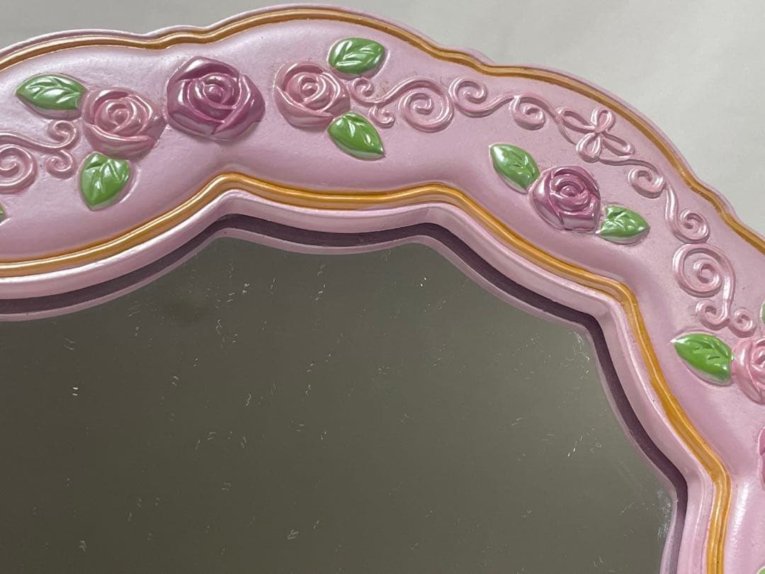 【中古品】希少 ローズ バラ チャーミーキティ ミラー 鏡 ピンク 2007年