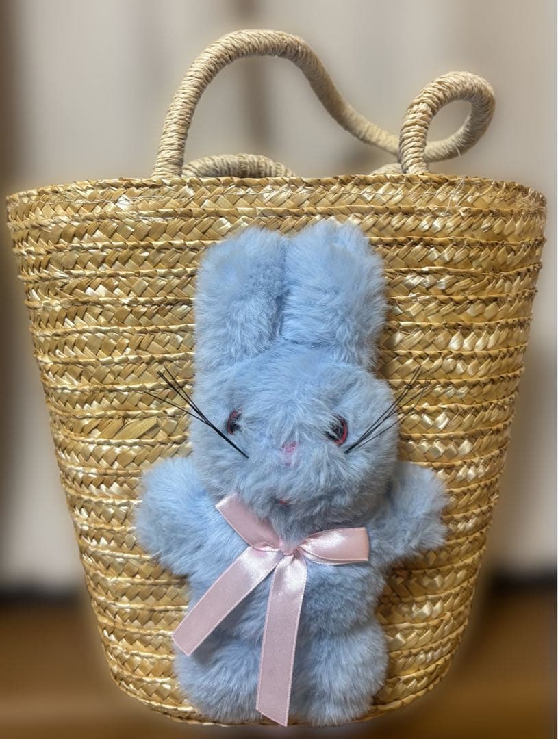バッグ Katie FLUFFY BUNNY basket(blue)