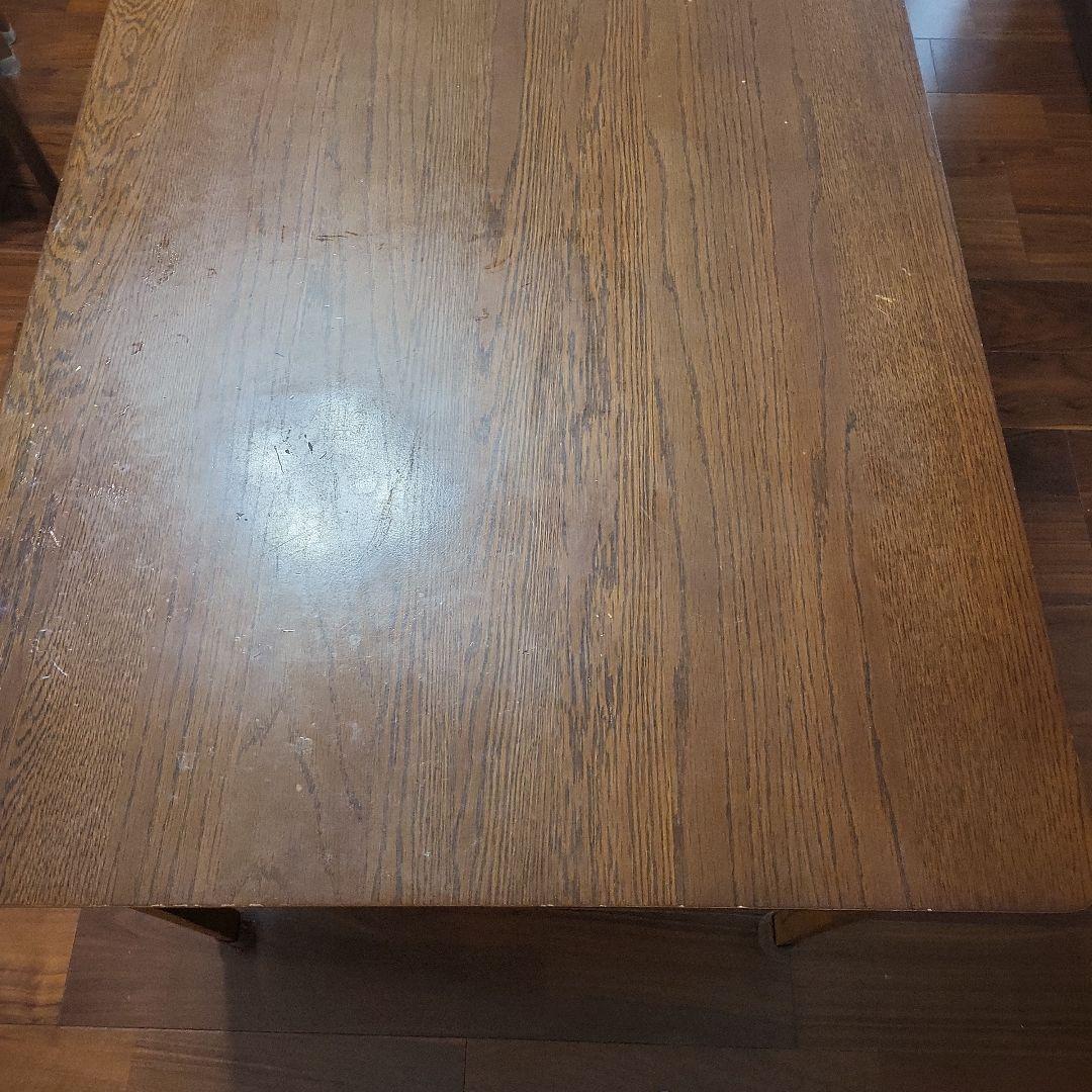 千葉県 ダイニングテーブル ニトリ 木製ブラウン長方形テーブル 170*80