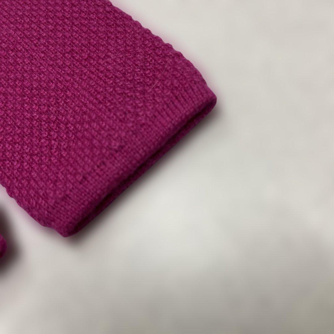 美品　HERMES ネクタイ　8-23 ニットタイ　カシミヤ　ベルト　ソリッド