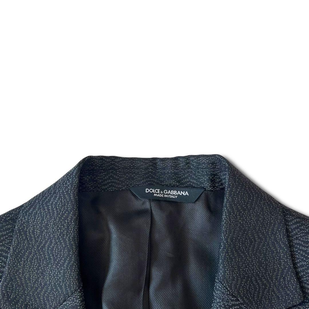 美品 ドルチェ アンド ガッバーナ ウェーブ ジャカード スーツ 44