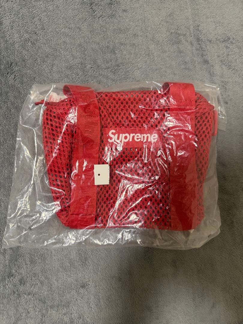 バッグ Supreme Mesh Mini Duffle Bag \"Red\"(25SS)