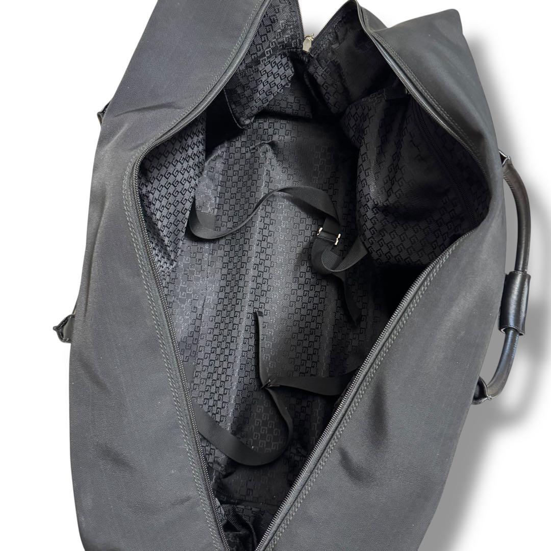 GUCCI グッチ　ボストンバッグ　キャリーケース　012•0477 ブラック