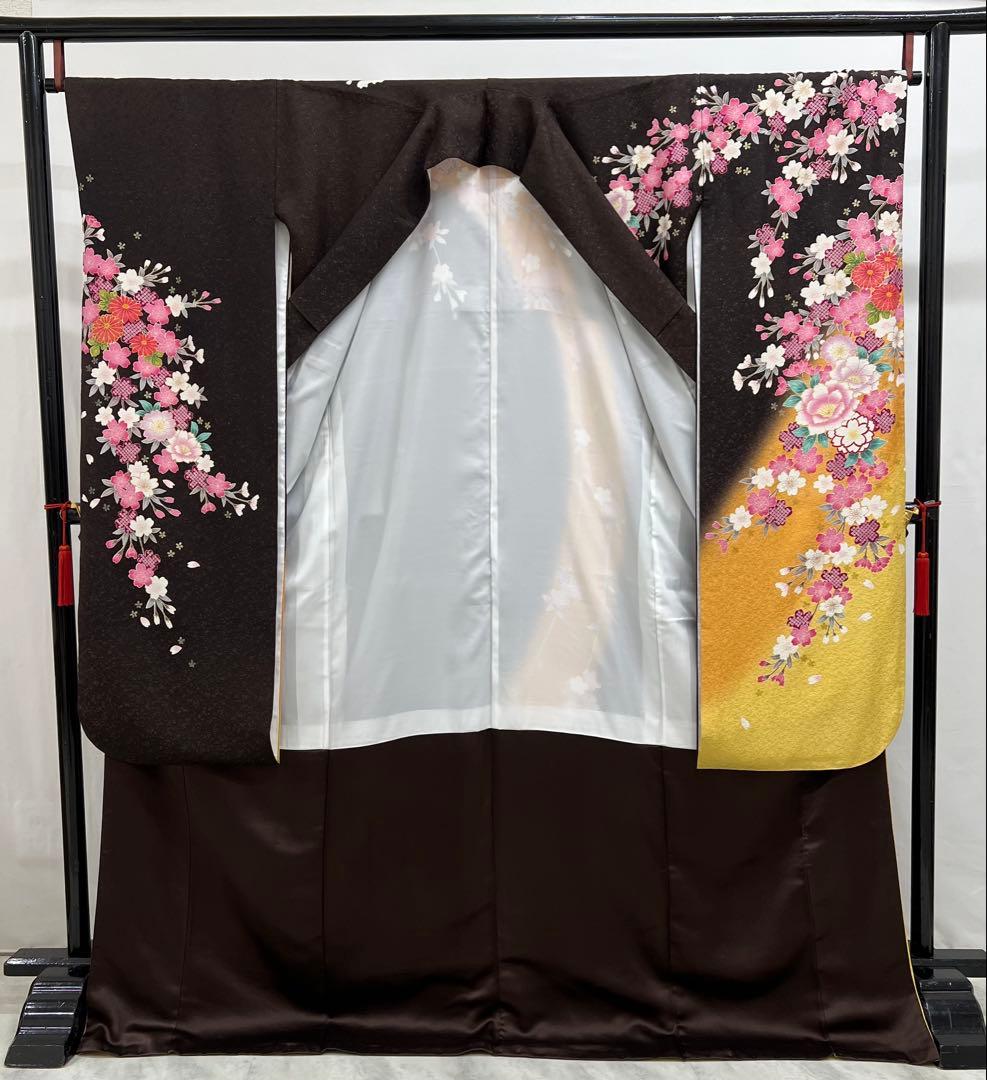 振り袖　フルセット　別誂長襦袢　成人式　金彩加工　結婚式　振袖　銀通し　687