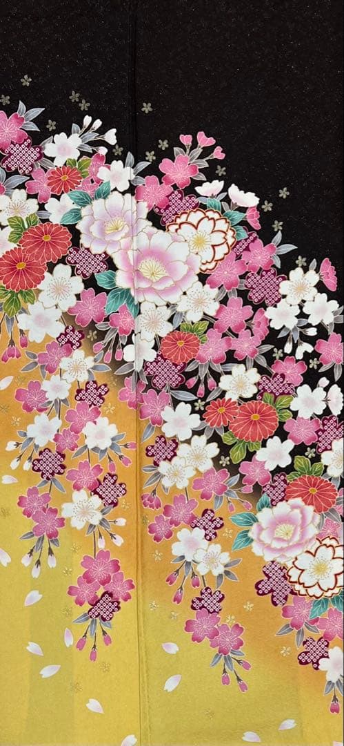 振り袖　フルセット　別誂長襦袢　成人式　金彩加工　結婚式　振袖　銀通し　687