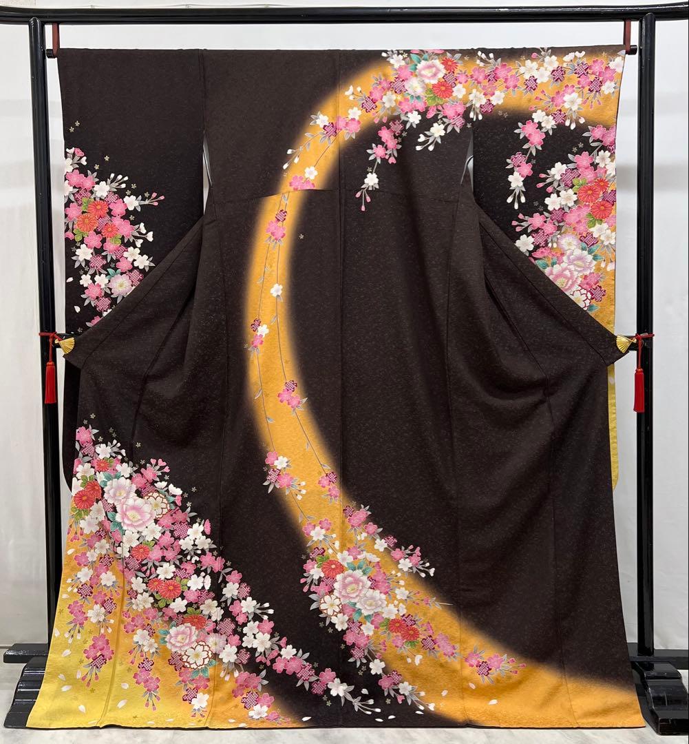 振り袖　フルセット　別誂長襦袢　成人式　金彩加工　結婚式　振袖　銀通し　687