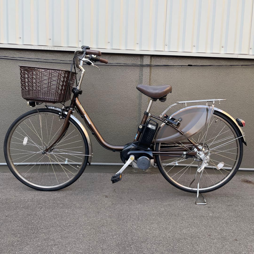 パナソニック電動アシスト自転車26インチ バッテリー16Ah ブラウン
