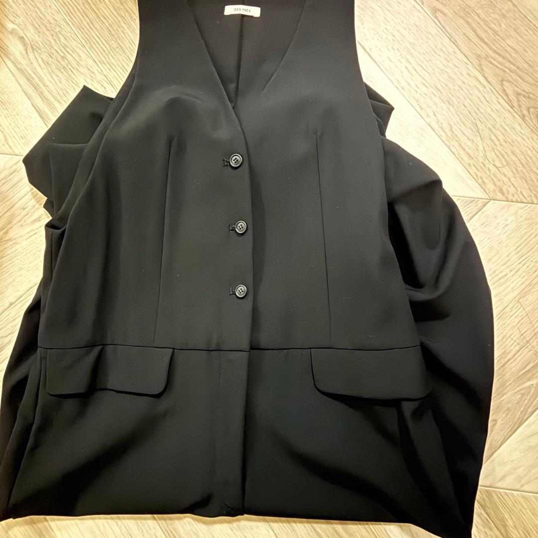 DES PRES ウーステッドトロピカル コンビネゾン ブラック