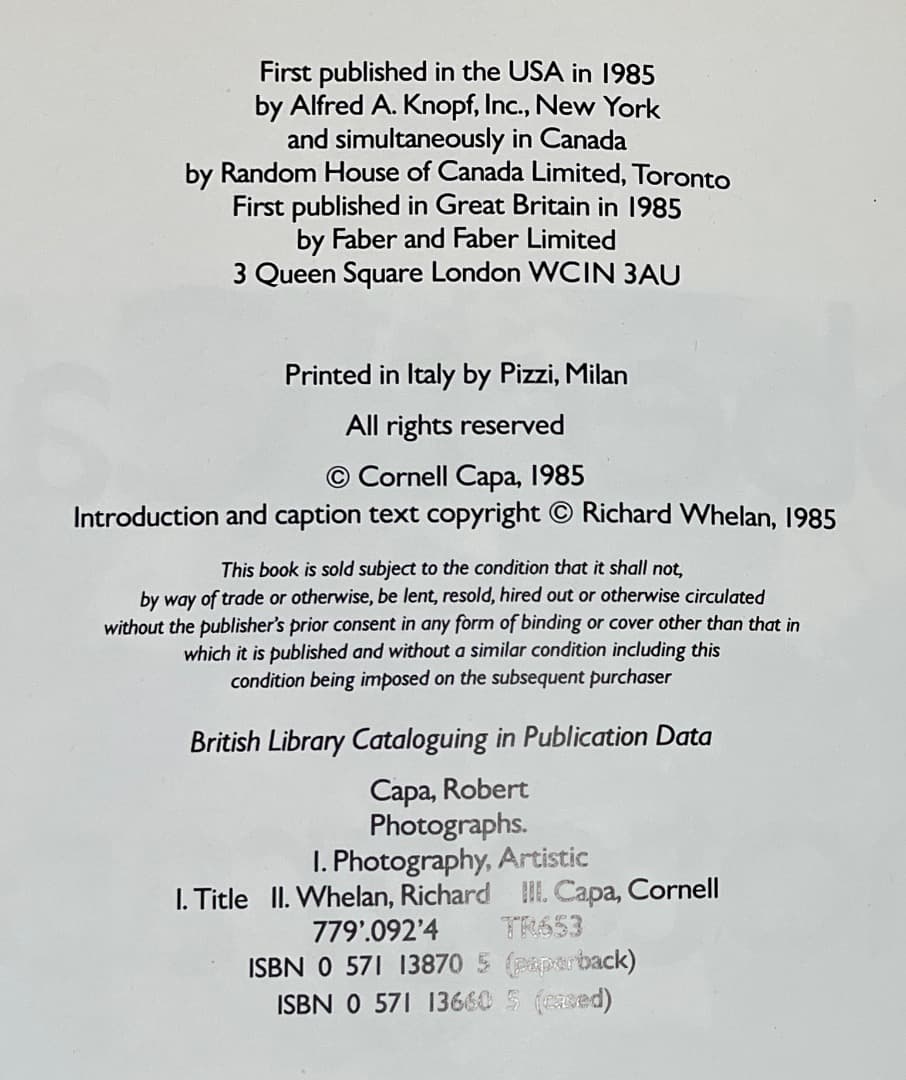 Robert Capa / Photographs / ロバート・キャパ 写真集