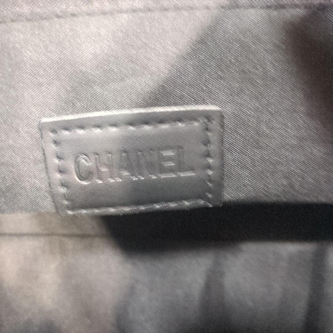 CHANEL ロゴ入り ブラックトートバッグ