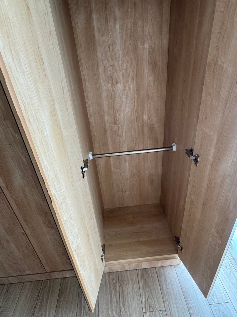 ディノス 壁面間仕切り ミラー ワードローブ ハンガー2段 幅60 高さ180