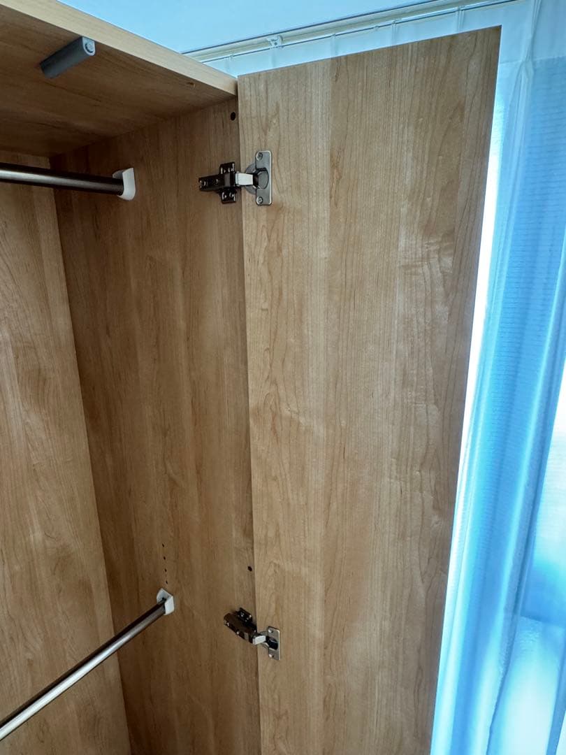 ディノス 壁面間仕切り ミラー ワードローブ ハンガー2段 幅60 高さ180