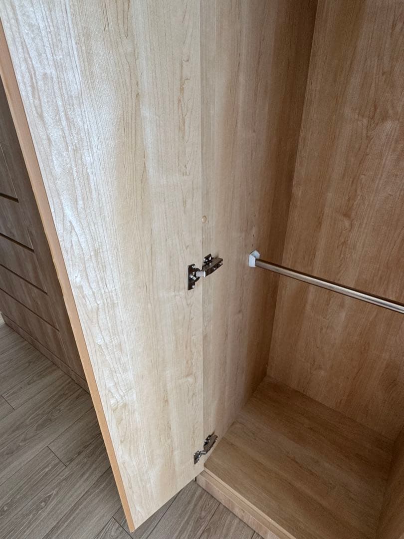 ディノス 壁面間仕切り ミラー ワードローブ ハンガー2段 幅60 高さ180