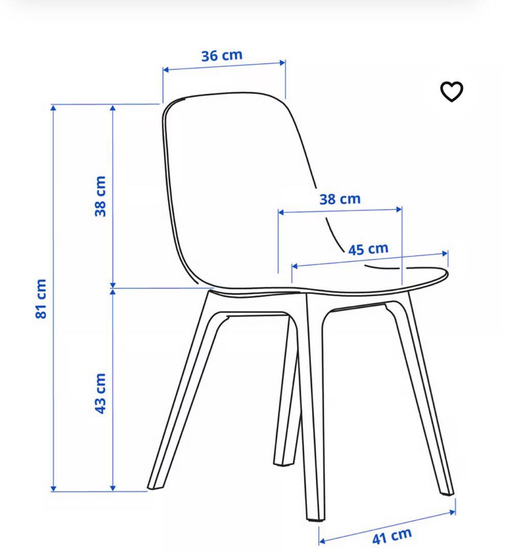 IKEA イケア　ODGER オドゲル　チェア　2脚セット