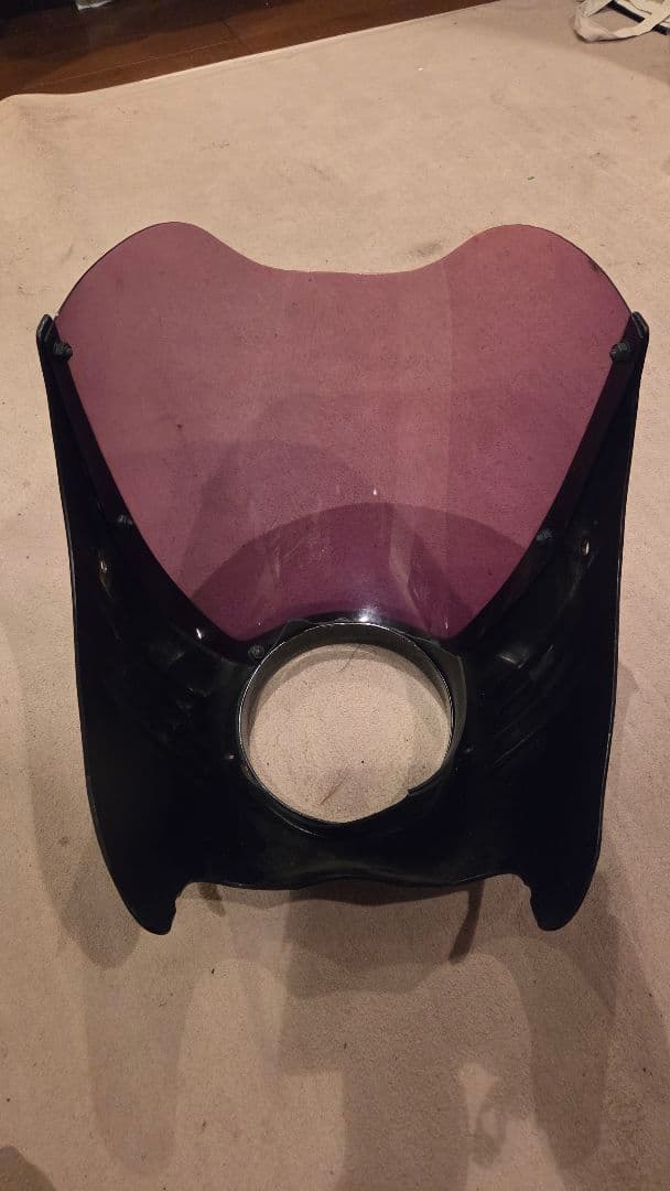 ハーレー　ネスカウル　スリット入り　 紫色透明シールド