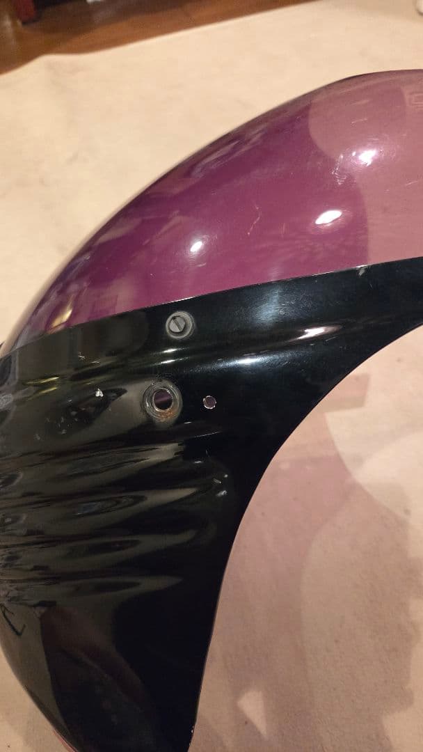 ハーレー　ネスカウル　スリット入り　 紫色透明シールド