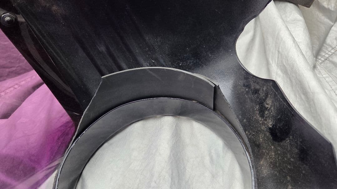 ハーレー　ネスカウル　スリット入り　 紫色透明シールド