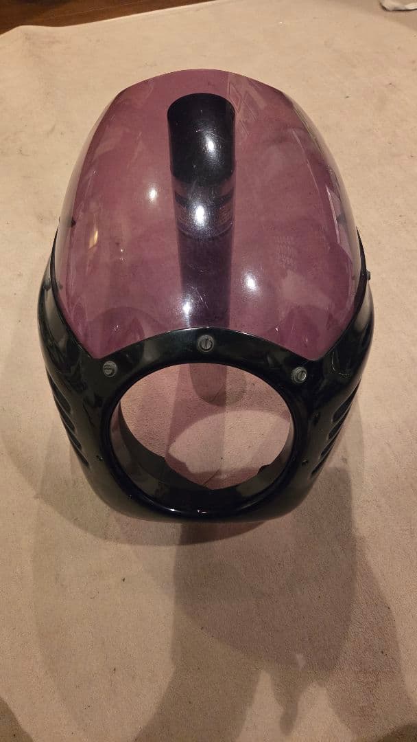 ハーレー　ネスカウル　スリット入り　 紫色透明シールド